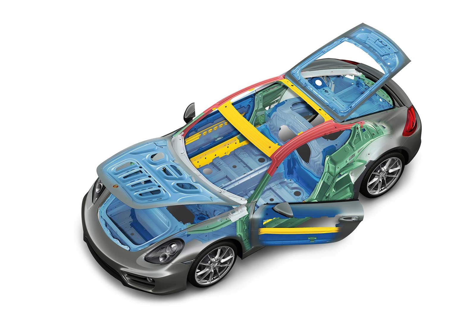 Porsche Cayman S 2013 обзор материалов корпуса